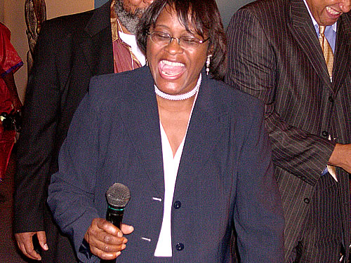 Bessie enjoying the seminar, New York City Black Business Seminar