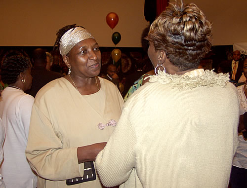 Sisters practicing speaking skills, New York City Black Business Seminar